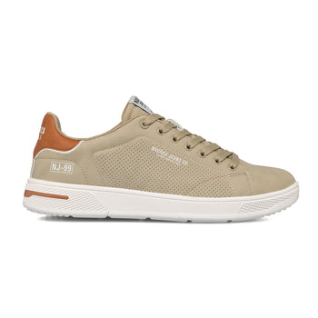 Sneakers beige da uomo con dettagli traforati Nautica Stardust, Sneakers Uomo, SKU m114001369, Immagine 0